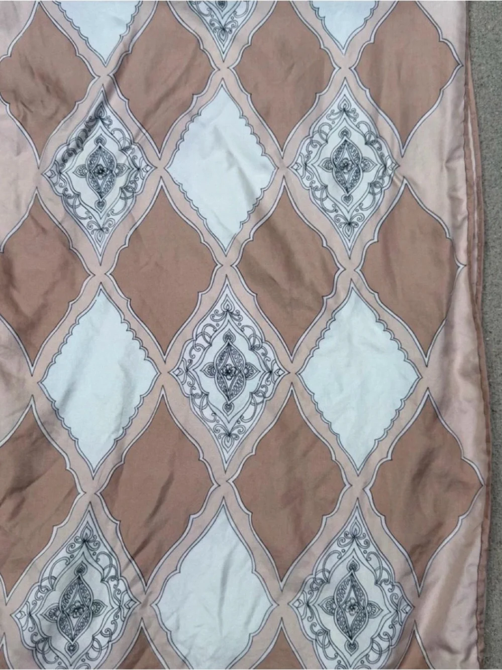 Vintage Givenchy Silk Oblong Scarf Geometric Harlequin 44x15